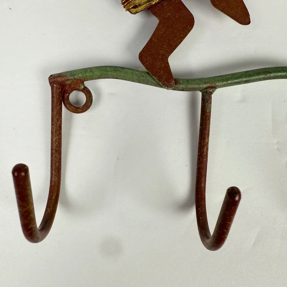 Kokopelli Wall Hooks metal Southwest 2pc Set
